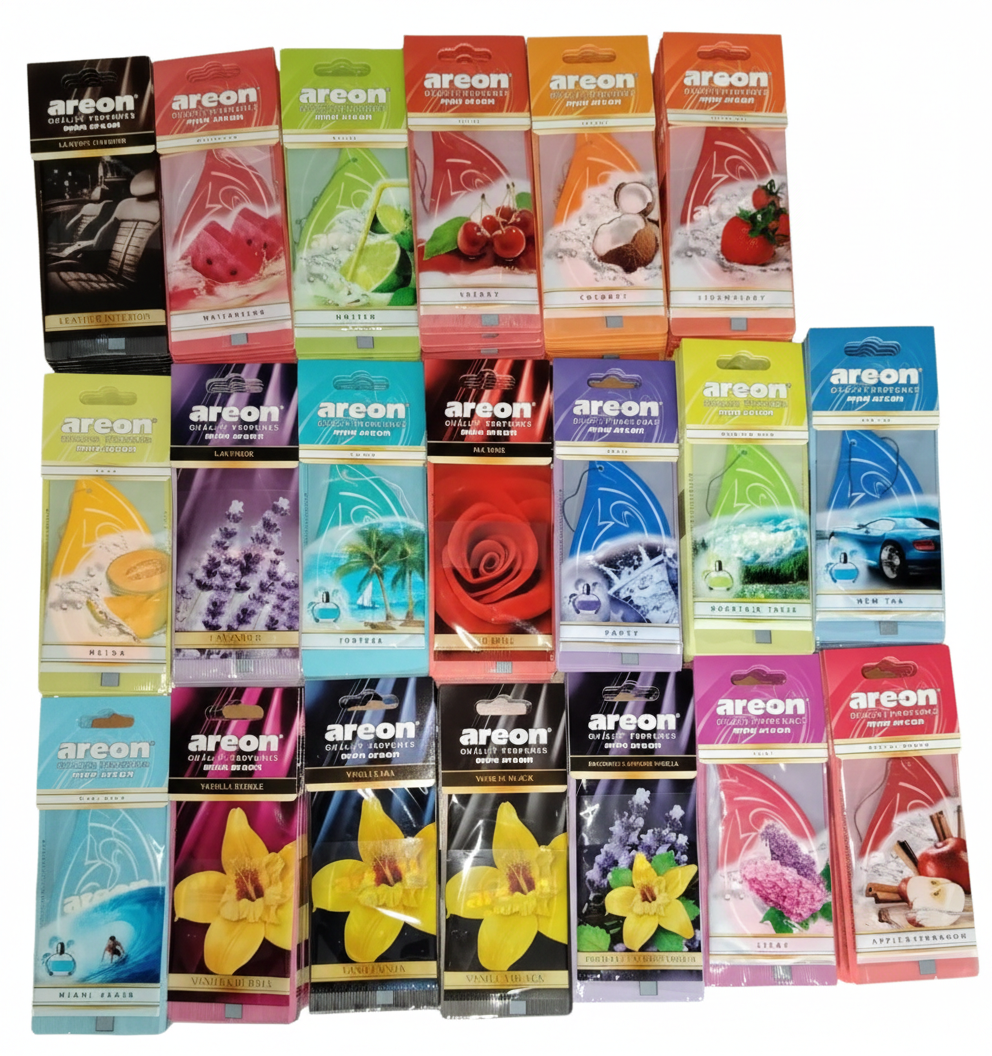 MON AREON - Profumo auto assortito (conf. da 10 pezzi)