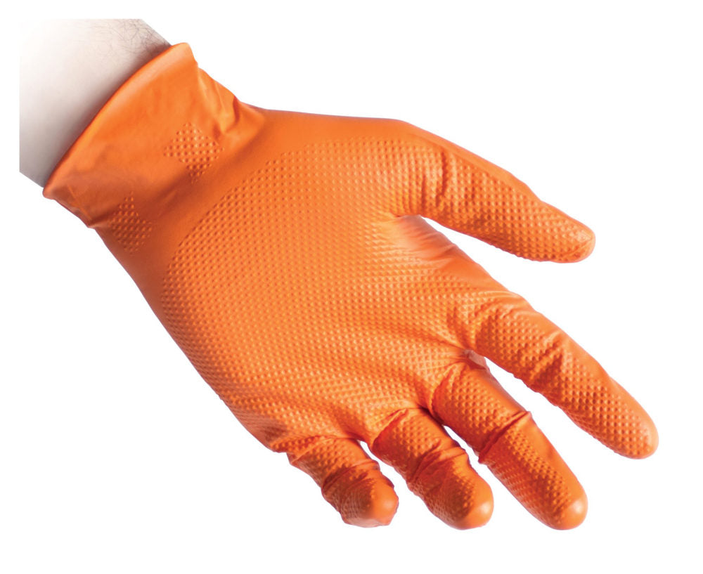 REFLEXX Guanti in nitrile 3D Full Grip N 85 arancione