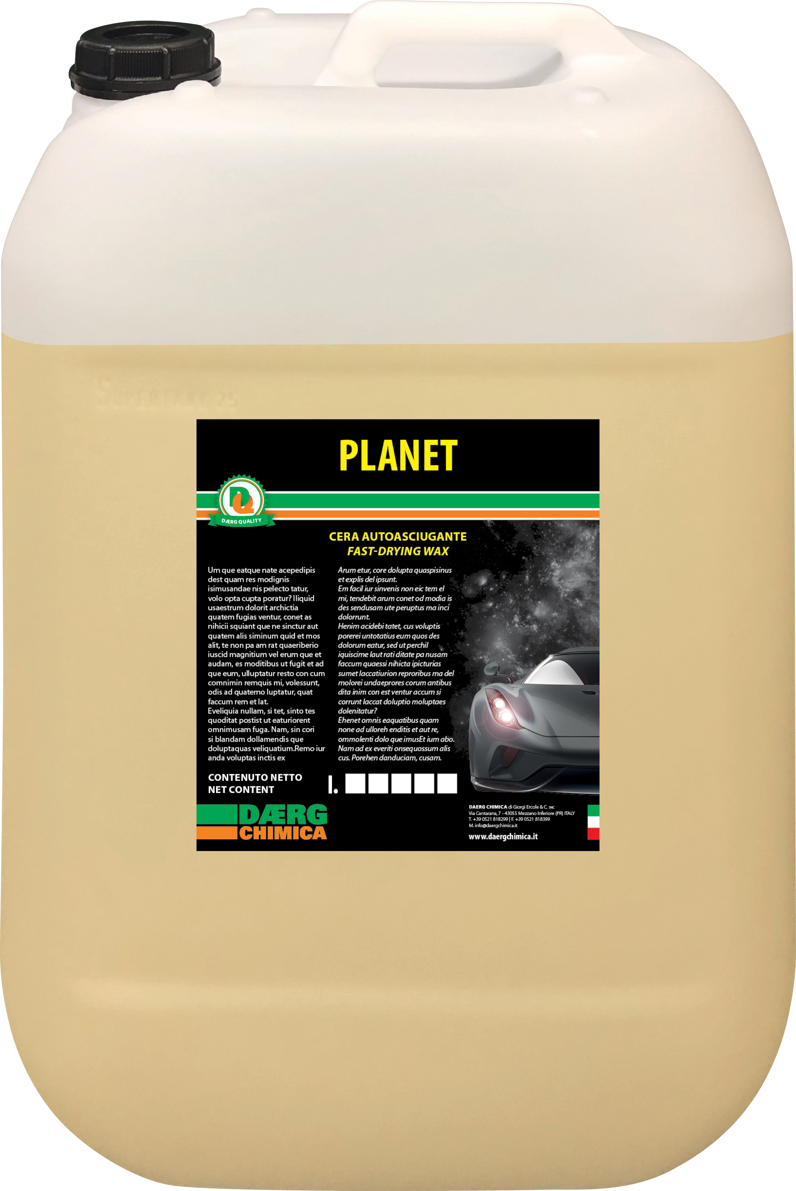 PLANET kg 10 - Cera auto-asciugante lucidante