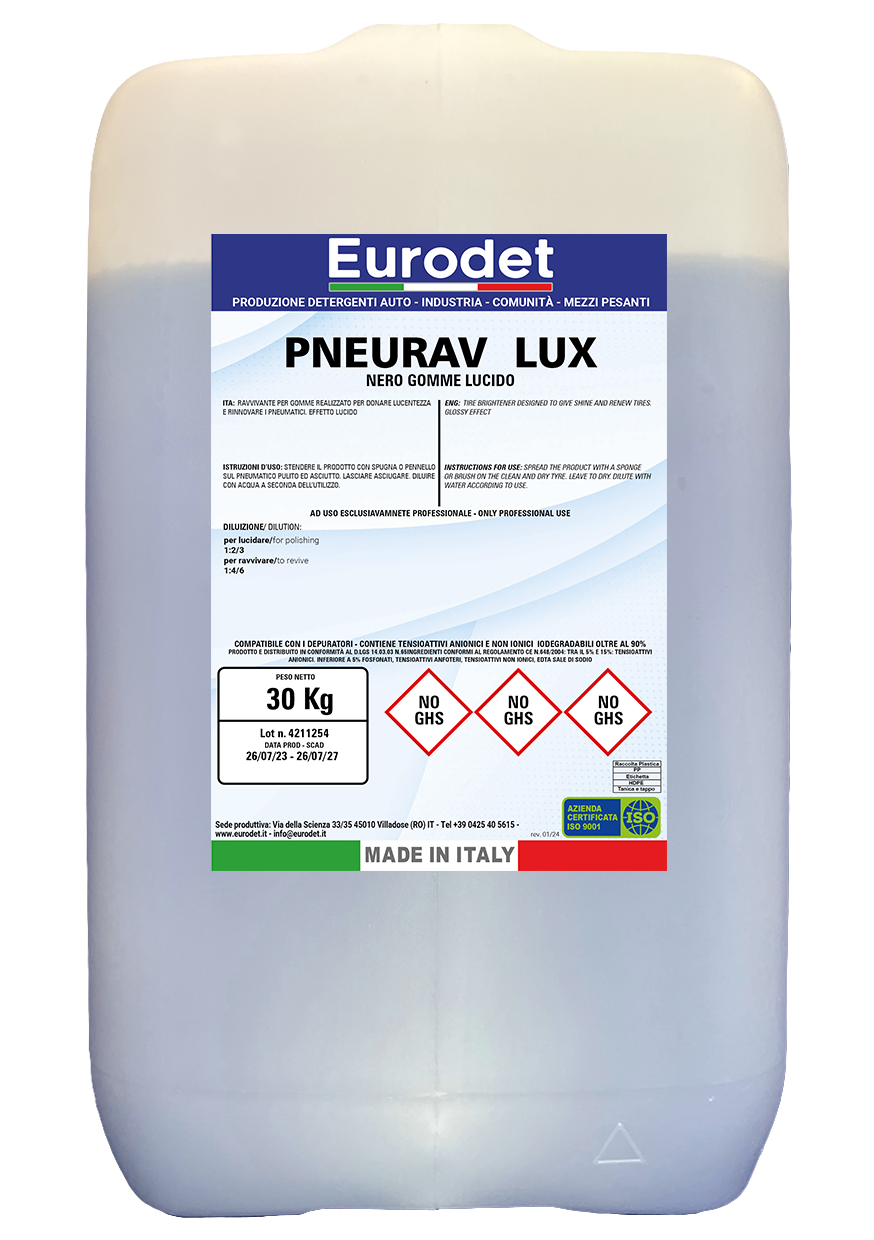 PNEURAV LUX kg 12 - Nero gomme lucidante molto appiccicoso