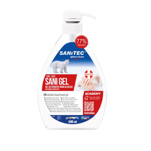SANITEC SANI GEL Gel alcolico igienizzante mani, 600 ml