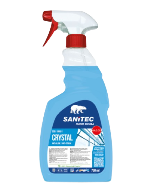 SANITEC CRYSTAL Detergente vetri, 750 ml